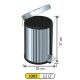 ARIMETAL Kanta za otpatke s papučicom Inox 12L - TK-1003