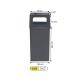 ARIMETAL Kanta za otpatke sa pepeljarom TK-1355, mat crna - TK-1355