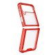 Torbica Clear TPU za Samsung F721B Galaxy Z Flip 4 5G crvena - 202707