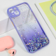 Maska za iPhone 15 Plus 6.7  Frame Glitter ljubičasta - 210504