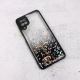 Maska za Samsung Galaxy A12 Frame Glitter crna - 92031-1
