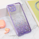 Maska za Xiaomi Mi 11 Lite Frame Glitter ljubičasta - 210461