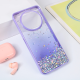 Maska za Xiaomi Redmi A3 Frame Glitter ljubičasta - 214410