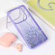 Maska za Xiaomi Redmi Note 14 5G Frame Glitter ljubi?asta - 223055