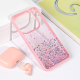 Maska za Xiaomi Redmi Note 14 5G Frame Glitter roze - 223056