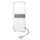 Maska za iPhone 13 6.1 Guess 4G Stripe Charm siva (GUHCP13MKB4GGR) - 205686