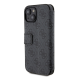 Maska za iPhone 15 6.1 Guess Bk Pu leather 4G Metal Logo siva (GUBKP15S4GMGGR) - 210450