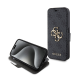 Maska za iPhone 15 Pro 6.1 Guess Bk Pu leather 4G Metal Logo siva (GUBKP15L4GMGGR) - 210451