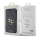Maska za iPhone 15 Pro 6.1 Guess Bk Pu leather 4G Metal Logo siva (GUBKP15L4GMGGR) - 210451