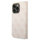 Maska za iPhone 14 Pro 6.1 Guess BT PC/TPU 4G PU Script Metal pink (GUBKP14LHG4SHP) - 205363