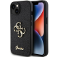 Maska za iPhone 15 6.1 Guess Hc Fixed Glitter 4G Big Metal Logo crna (GUHCP15SHG4SGK) - 210420