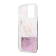 Maska za iPhone 13 Pro 6.1 Guess Hc Liquid Glitter Peony roze (GUHCP13LLGPEPI) - 201076-1