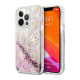 Maska za iPhone 13 Pro 6.1 Guess Hc Liquid Glitter Peony roze (GUHCP13LLGPEPI) - 201076-1