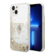 Maska za iPhone 14 6.1 transparent (GUHCP14SLFCTPT) Guess Hc Liquid Glitter Triangle - 205352
