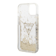 Maska za iPhone 14 6.1 transparent (GUHCP14SLFCTPT) Guess Hc Liquid Glitter Triangle - 205352