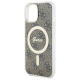 Maska za iPhone 15 6.1 braon (GUHMP15SH4STW) Guess Hc Magsafe IML 4G Pattern - 210437