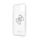Maska za iPhone 12 Pro Max 6.7 Guess Hc PC 4G Metal Charm srebrna (GUHCP12LKS4GSI) - 205379