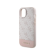 Maska za iPhone 15 6.1 Guess Hc PC/TPU 4G Bottom Stripe roze (GUHCP15SG4GLPI) - 211145