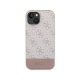 Maska za iPhone 15 6.1 Guess Hc PC/TPU 4G Bottom Stripe roze (GUHCP15SG4GLPI) - 211145
