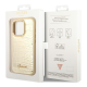 Maska za iPhone 14 Pro 6.1 Guess Hc PU Croco Metal Outline zlatna (GUHCP14LHGCRHD) - 205362