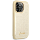 Maska za iPhone 14 Pro 6.1 Guess Hc PU Croco Metal Outline zlatna (GUHCP14LHGCRHD) - 205362