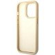 Maska za iPhone 14 Pro 6.1 Guess Hc PU Croco Metal Outline zlatna (GUHCP14LHGCRHD) - 205362
