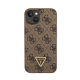 Maska za iPhone 15 6.1 braon (GUHCP15SP4TDPW) Guess Hc PU Leather 4G Triangle Strass - 210425