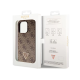 Maska za iPhone 15 Pro 6.1 braon (GUHCP15LP4TDPW) Guess Hc PU Leather 4G Triangle Strass - 210426