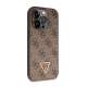 Maska za iPhone 15 Pro 6.1 braon (GUHCP15LP4TDPW) Guess Hc PU Leather 4G Triangle Strass - 210426