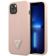 Maska za iPhone 14 6.1 Guess Hc Saffiano PU Triangle pink (GUHCP14SPSATLP) - 205364