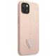 Maska za iPhone 14 6.1 Guess Hc Saffiano PU Triangle pink (GUHCP14SPSATLP) - 205364