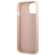 Maska za iPhone 14 6.1 Guess Hc Saffiano PU Triangle pink (GUHCP14SPSATLP) - 205364
