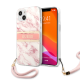 Torbica Guess Marble Strap za iPhone 13 6.1 roze (GUHCP13MKMABPI) - 203585