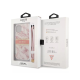 Maska za iPhone 13 Pro 6.1 Guess Marble Strap roze (GUHCP13LKMABPI) - 205681