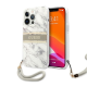 Maska za iPhone 13 Pro Max 6.7  Guess Marble Strap siva (GUHCP13XKMABGR) - 205684
