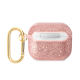 Torbica Guess za Airpods 3 PU Glitter Flake pink (GUA3HGGSHP) - 205390
