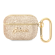 Torbica Guess za Airpods Pro PU Glitter Flake zlatna (GUAPHGGSHD) - 205389