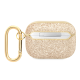 Torbica Guess za Airpods Pro PU Glitter Flake zlatna (GUAPHGGSHD) - 205389