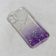 Torbica Heart Glitter za iPhone 12 6.1 ljubicasta - 97552
