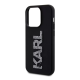 Maska za iPhone 15 Pro Max 6.7 Karl Lagerfeld 3D Rubber Glitter Logo crna (KLHCP15X3DMBKCK) - 211140