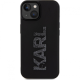 Maska za iPhone 15 6.1 Karl Lagerfeld Hc 3D Logo Glitter crna (KLHCP15S3DMBKCK) - 210405