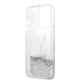 Maska za iPhone 14 Pro 6.1 Karl Lagerfeld Hc Liquid Glitter 2 Heads srebrna (KLHCP14LKICGLS) - 205319