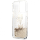 Maska za iPhone 14 Pro 6.1 Karl Lagerfeld Hc Liquid Glitter 2 Heads zlatna (KLHCP14LKICGLD) - 205317