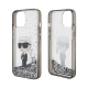 Maska za iPhone 15 6.1 transparent (KLHCP15SLKKNSK) Karl Lagerfeld Hc Liquid Glitter Ikonik - 210413