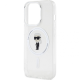 Maska za iPhone 15 Pro 6.1 transparent (KLHMP15LHFCKNOT) Karl Lagerfeld Hc Magsafe IML Ikonik - 210411