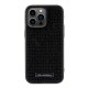Maska za iPhone 15 6.1 Karl Lagerfeld Hc Rhinestone Metal Plate Logo crna (KLHCP15SHDSPLK) - 210407