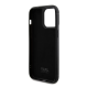Maska za iPhone 15 6.1 Karl Lagerfeld Hc Rhinestone Metal Plate Logo crna (KLHCP15SHDSPLK) - 210407