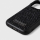 Maska za iPhone 15 Pro Max 6.7 Karl Lagerfeld Hc Rhinestone Metal Plate Logo crna (KLHCP15XHDSPLK) - 210409