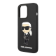 Maska za iPhone 15 Pro 6.1 Karl Lagerfeld Hc Silicone NFT Ikonik crna (KLHCP15LSNIKBCK) - 210416