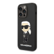 Maska za iPhone 15 Pro Max 6.7 Karl Lagerfeld Hc Silicone NFT Ikonik crna (KLHCP15XSNIKBCK) - 211142